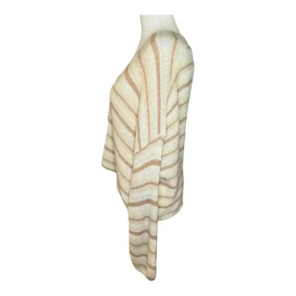 NEW American Eagle Women's Medium Brown Striped Cardigan Balloon Sleeve NWT - Picture 2 of 8